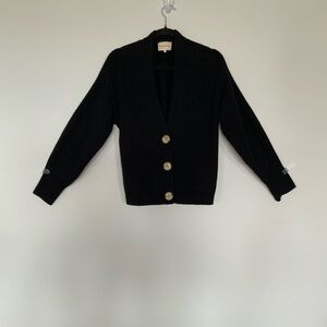 Loulou Studio Black Cardigan Sweater